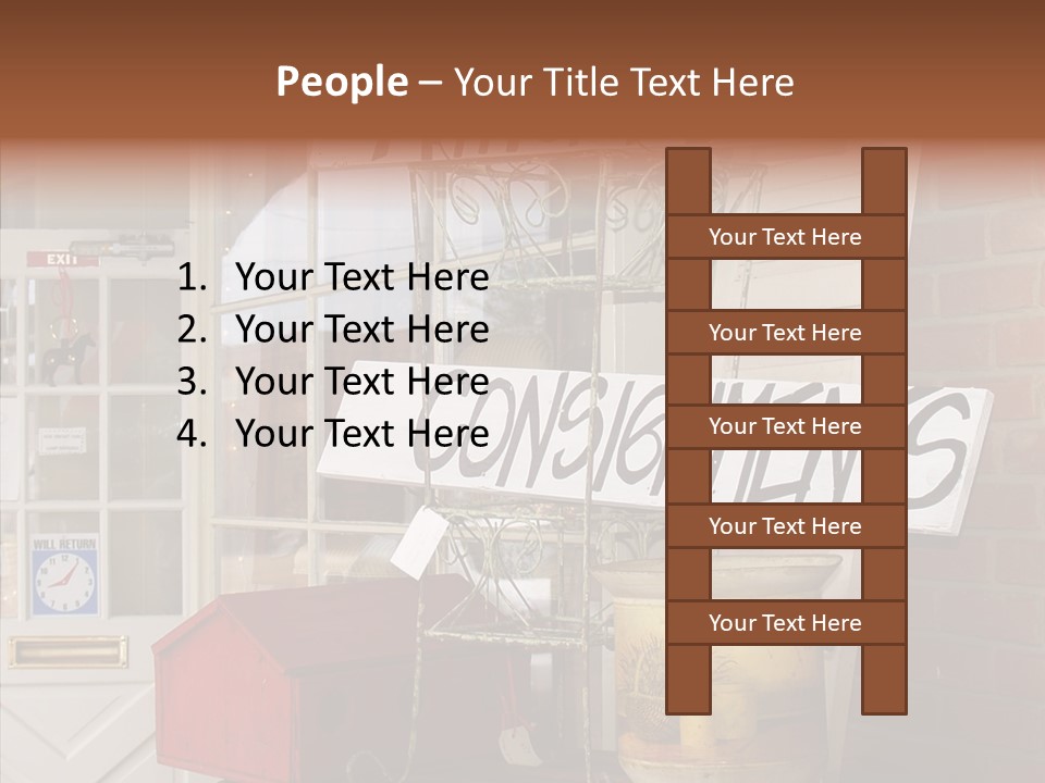 Touching Grandmother Senior PowerPoint Template