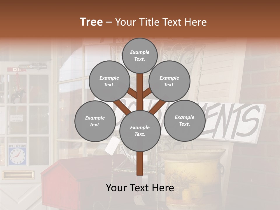 Touching Grandmother Senior PowerPoint Template