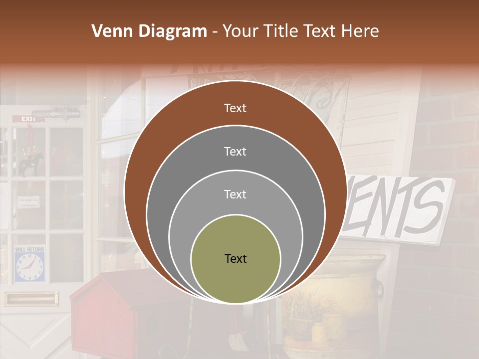 Touching Grandmother Senior PowerPoint Template