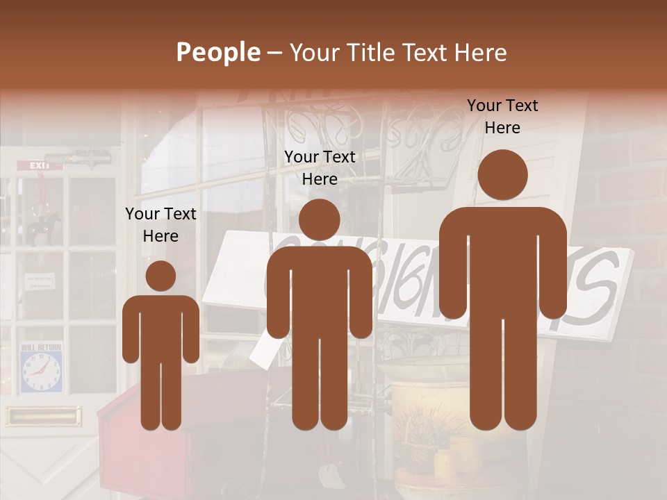 Touching Grandmother Senior PowerPoint Template