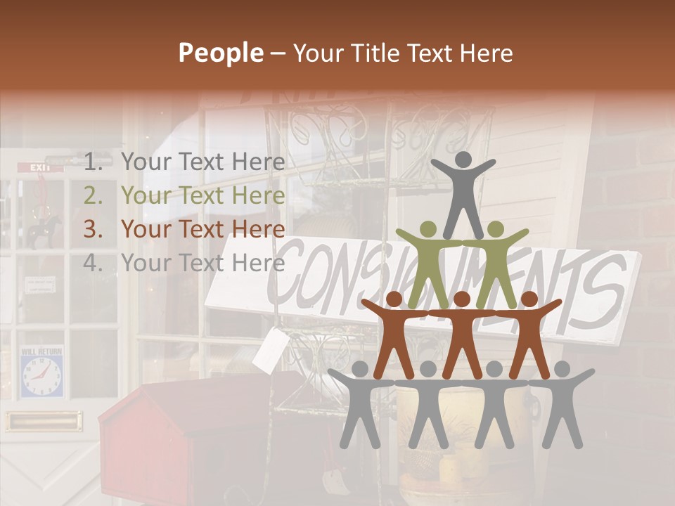 Touching Grandmother Senior PowerPoint Template