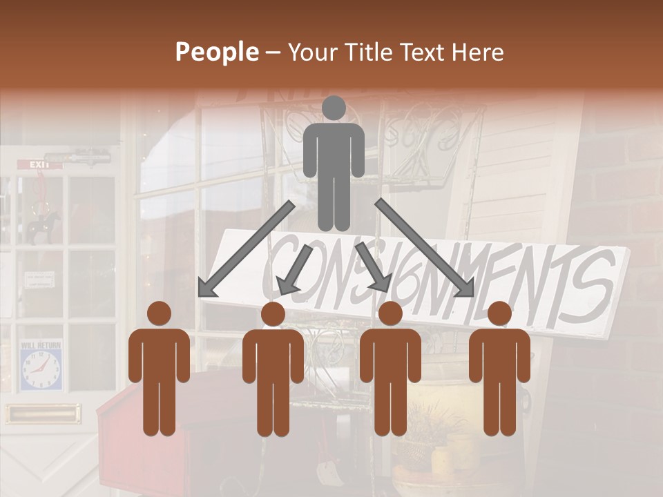 Touching Grandmother Senior PowerPoint Template