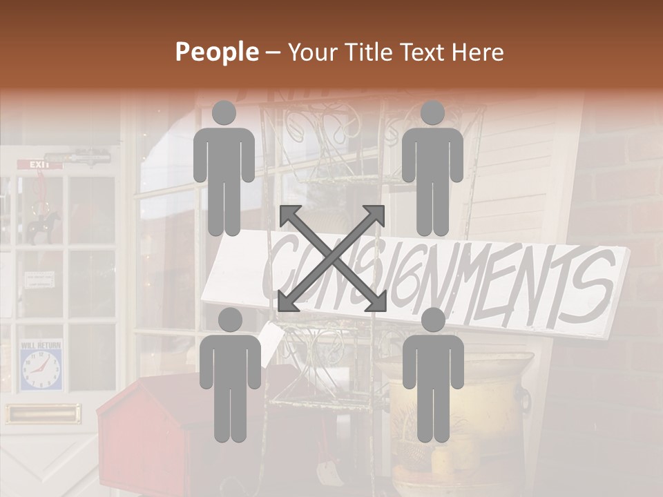 Touching Grandmother Senior PowerPoint Template