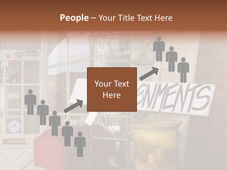 Touching Grandmother Senior PowerPoint Template