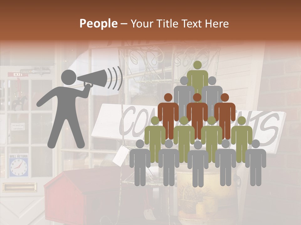 Touching Grandmother Senior PowerPoint Template