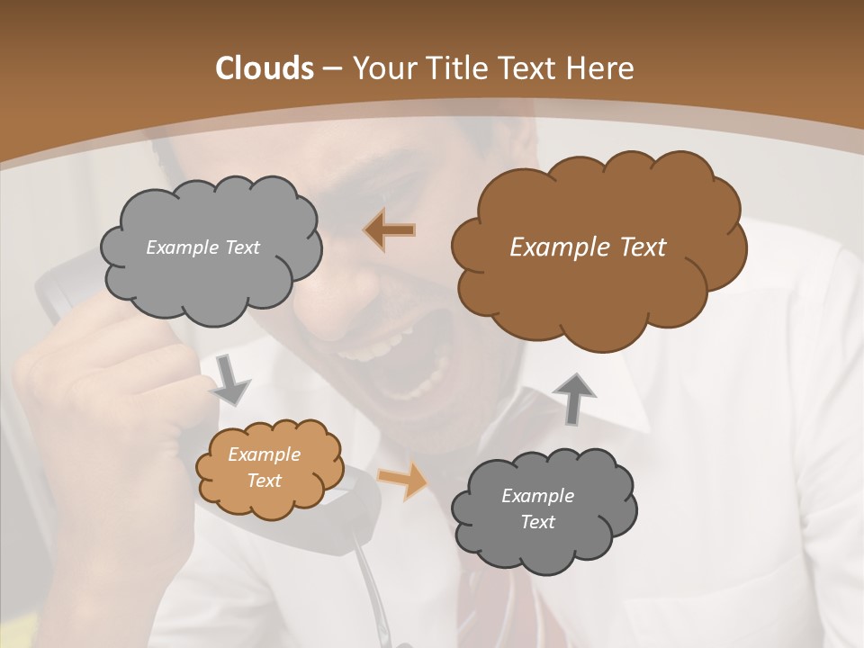 Elderly Women Hold PowerPoint Template