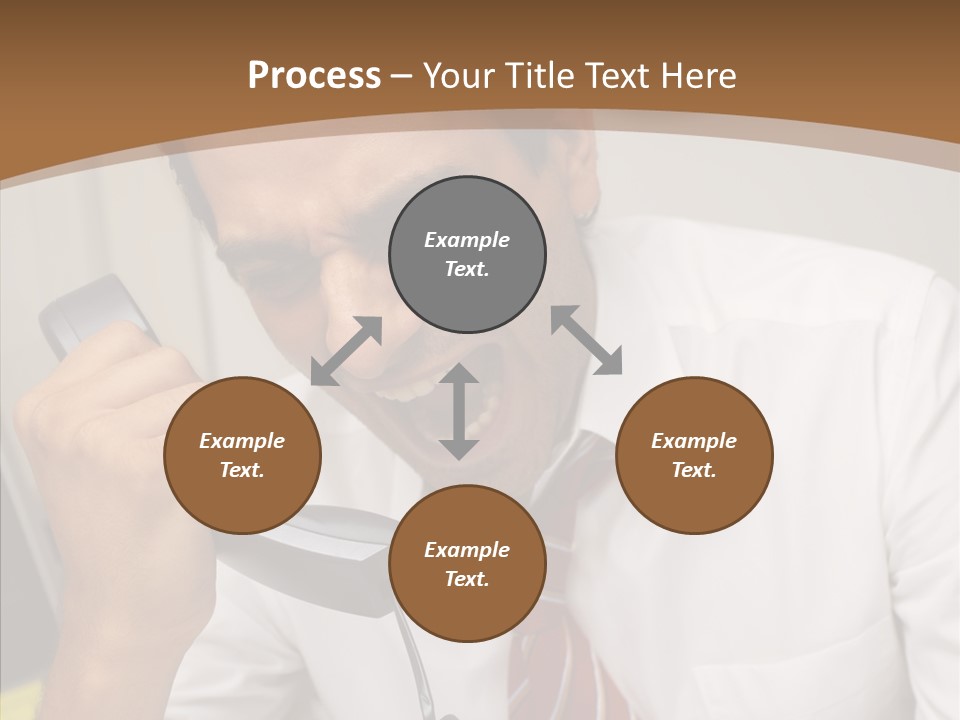 Elderly Women Hold PowerPoint Template