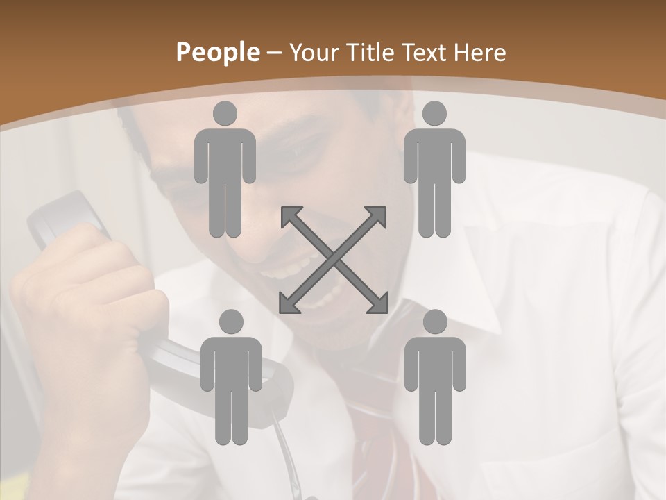 Elderly Women Hold PowerPoint Template