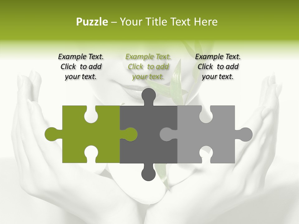 Young Closeup Human PowerPoint Template