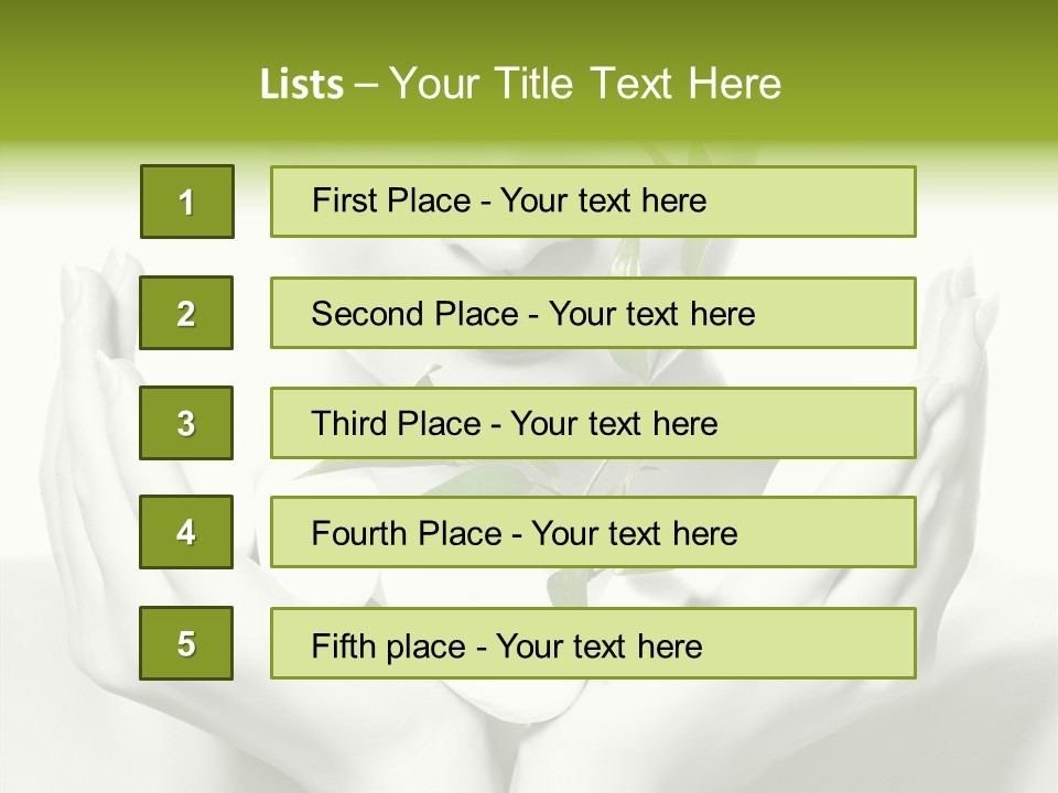 Young Closeup Human PowerPoint Template