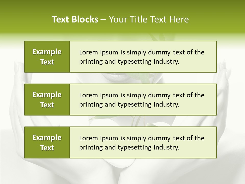 Young Closeup Human PowerPoint Template