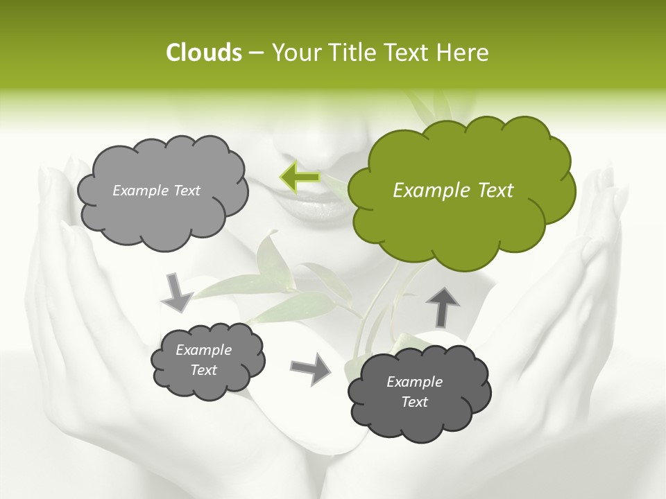 Young Closeup Human PowerPoint Template