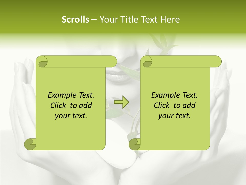 Young Closeup Human PowerPoint Template