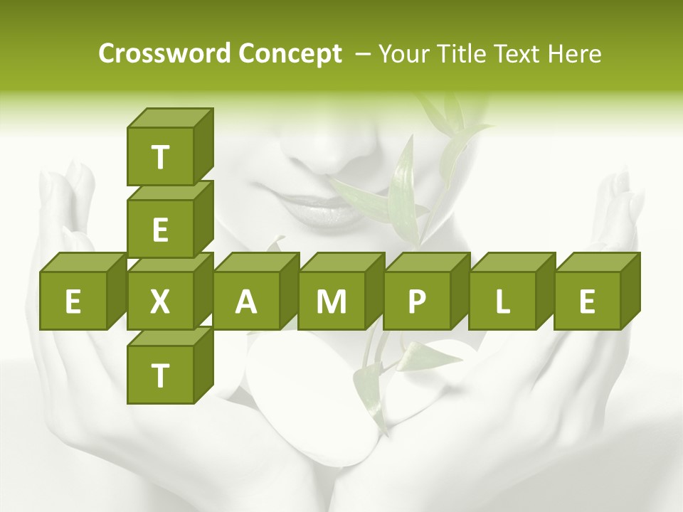 Young Closeup Human PowerPoint Template