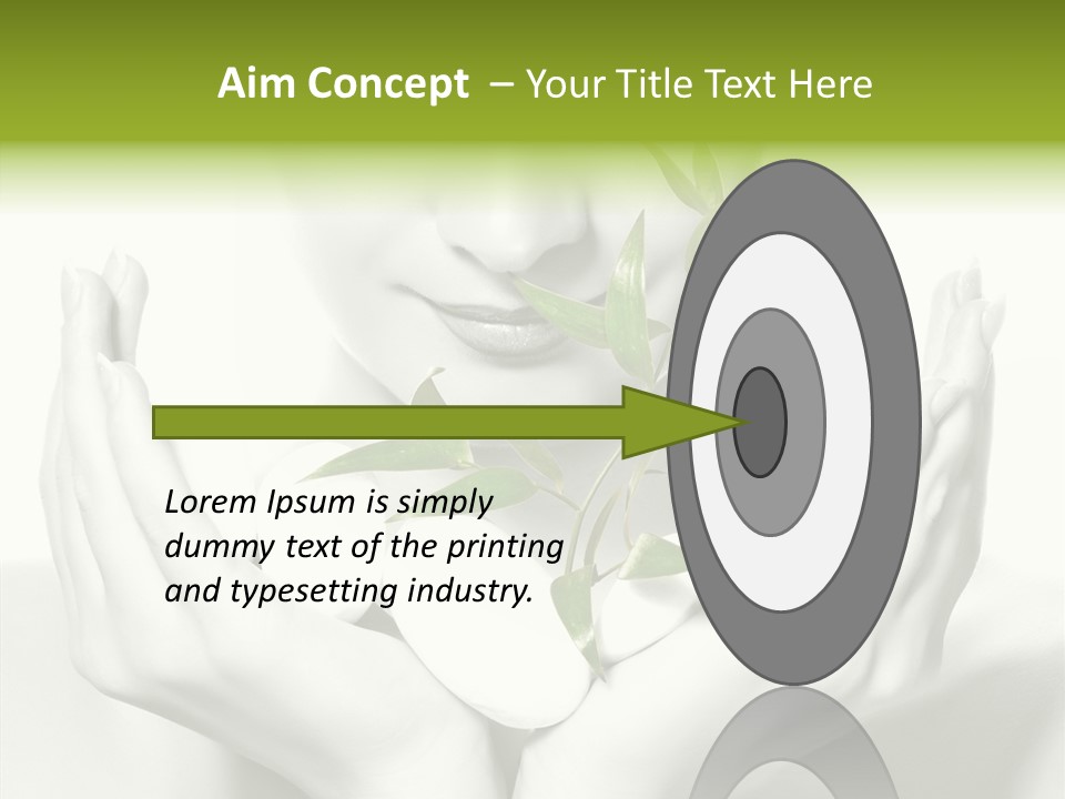 Young Closeup Human PowerPoint Template