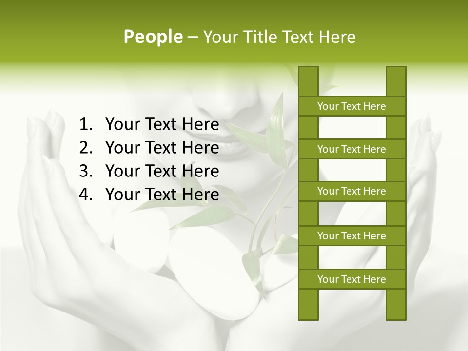 Young Closeup Human PowerPoint Template