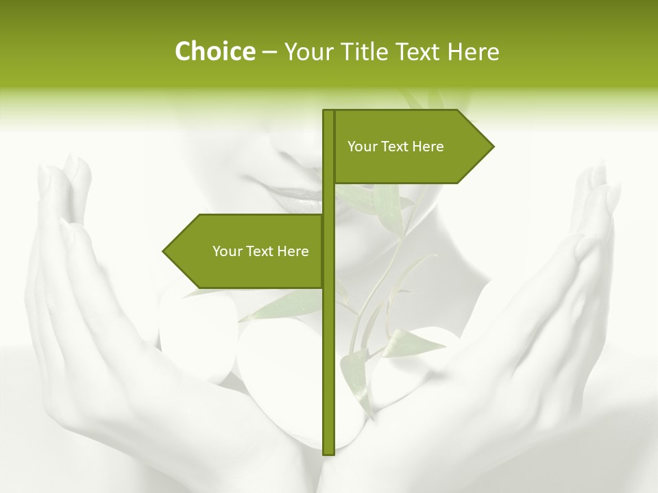 Young Closeup Human PowerPoint Template