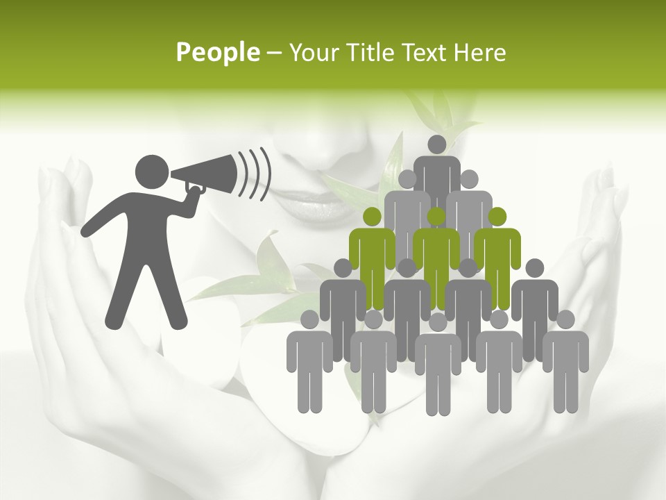 Young Closeup Human PowerPoint Template