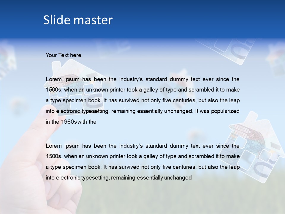 Hand Caregiver Senior PowerPoint Template