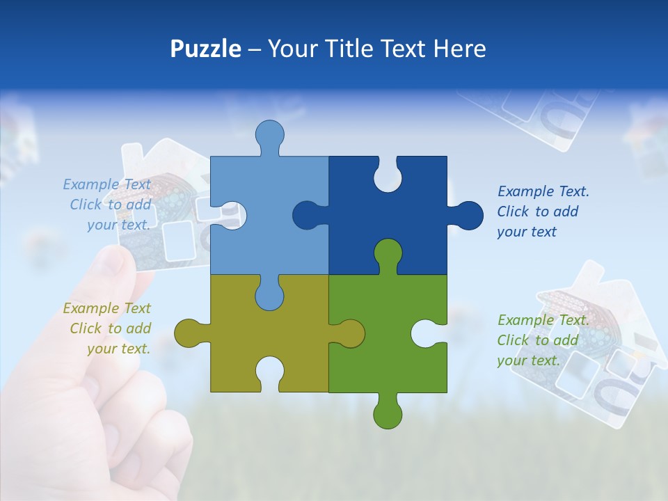 Hand Caregiver Senior PowerPoint Template