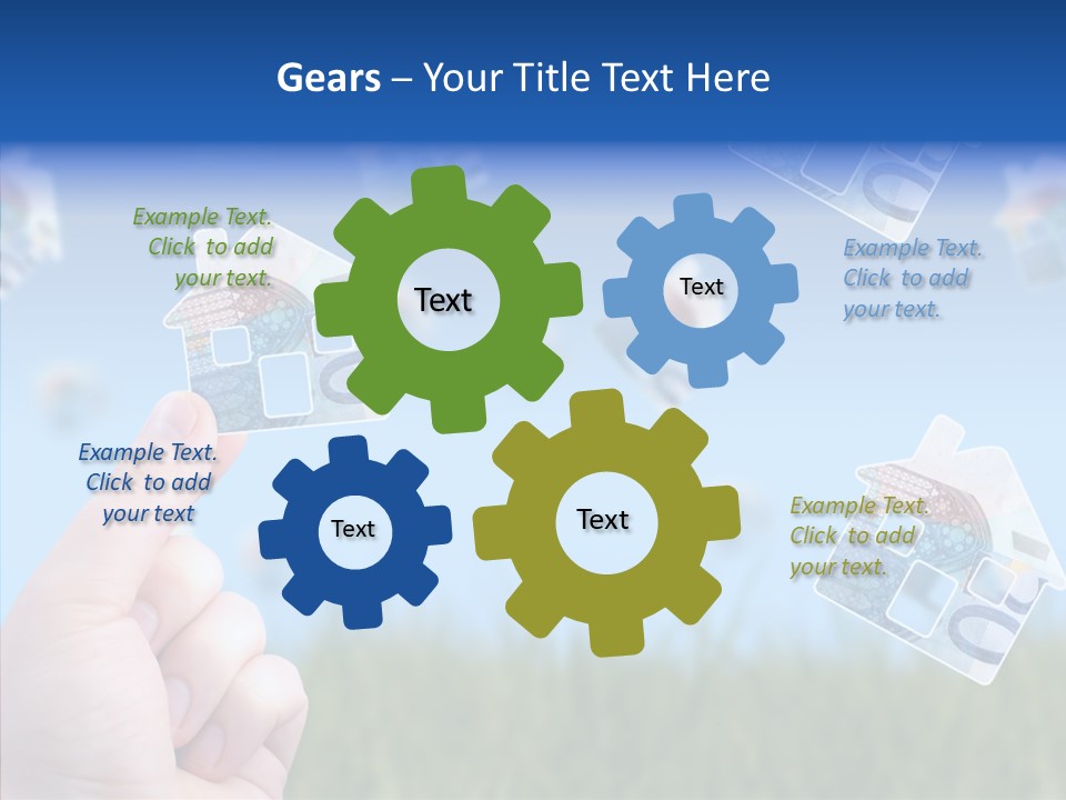 Hand Caregiver Senior PowerPoint Template