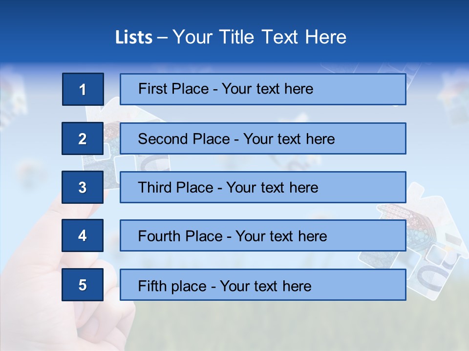 Hand Caregiver Senior PowerPoint Template