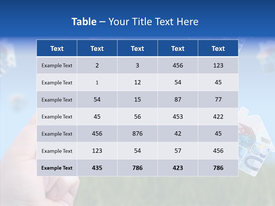 Hand Caregiver Senior PowerPoint Template