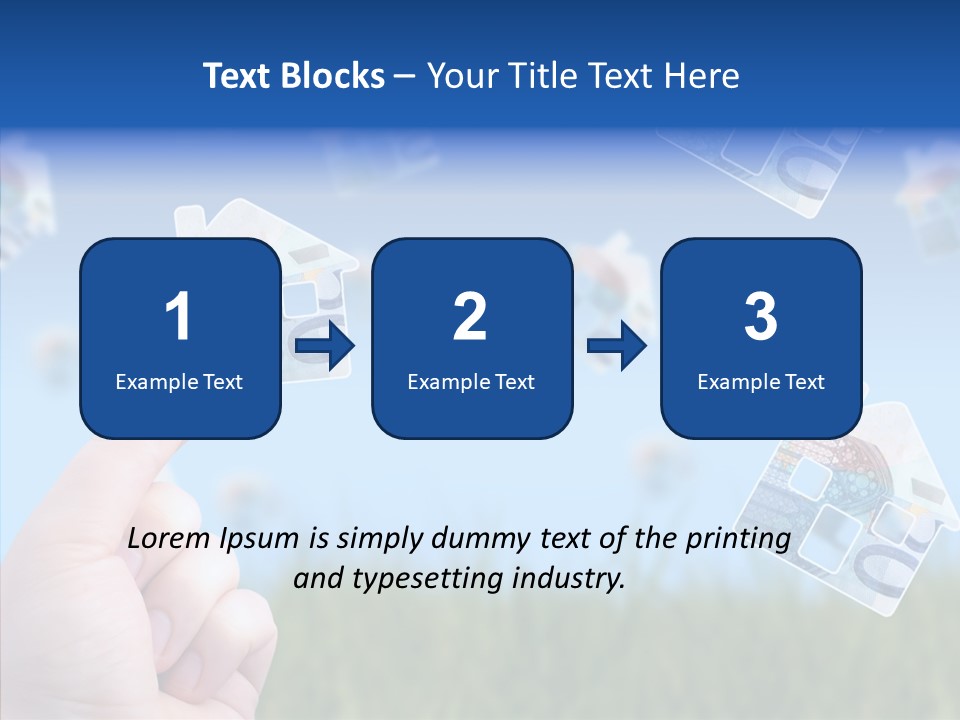 Hand Caregiver Senior PowerPoint Template