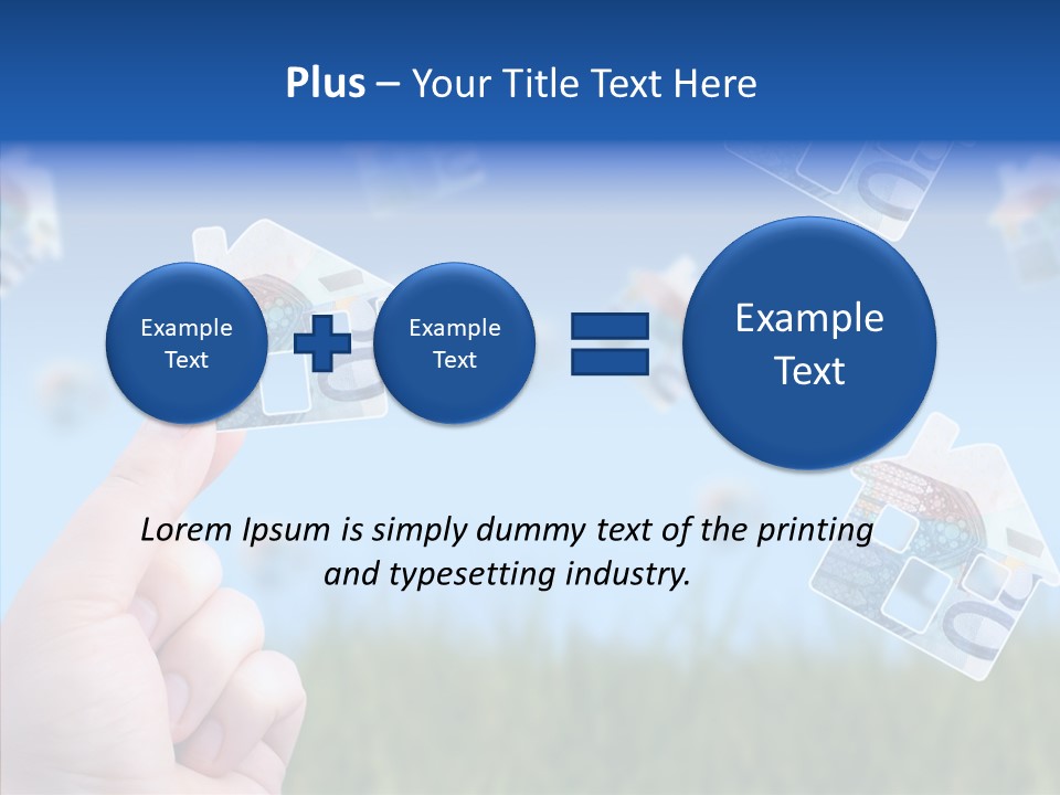 Hand Caregiver Senior PowerPoint Template