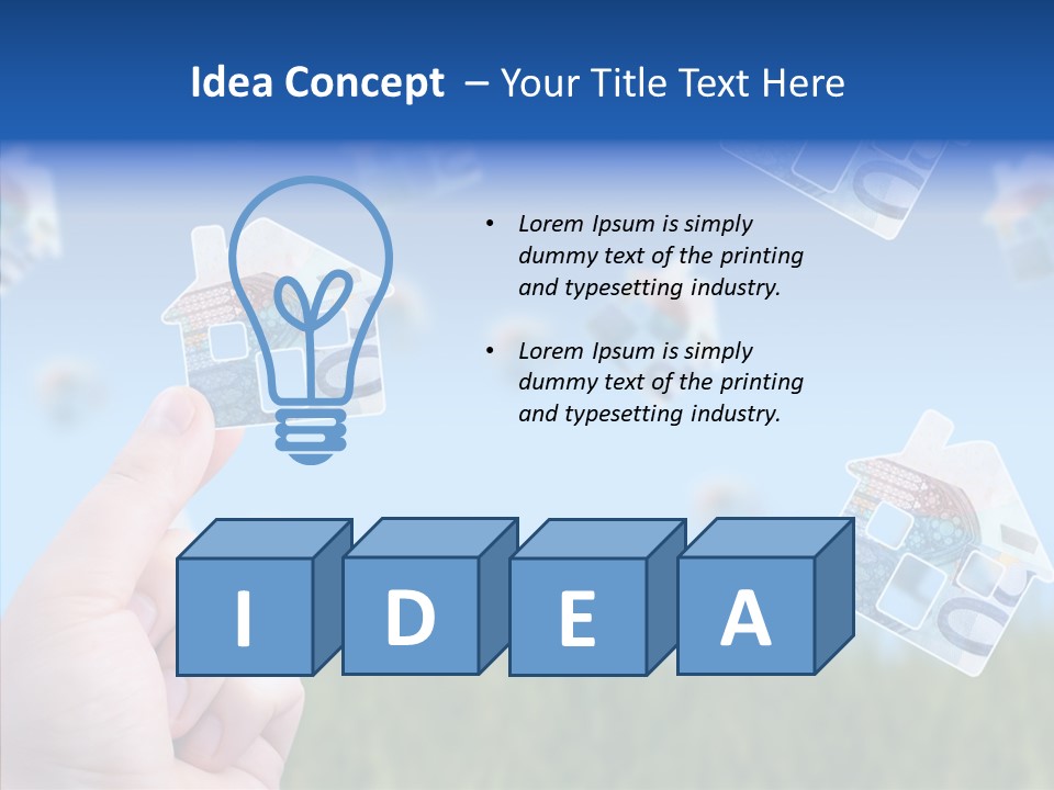 Hand Caregiver Senior PowerPoint Template