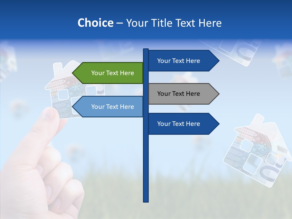 Hand Caregiver Senior PowerPoint Template