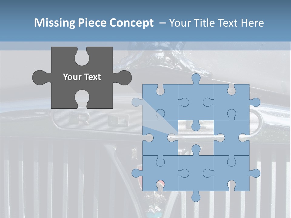 White Hand Senior PowerPoint Template