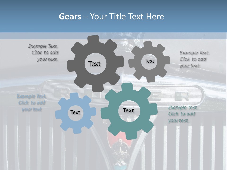 White Hand Senior PowerPoint Template