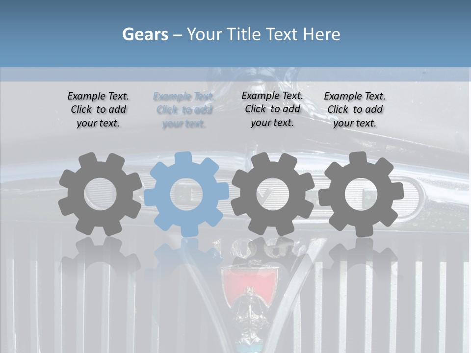 White Hand Senior PowerPoint Template