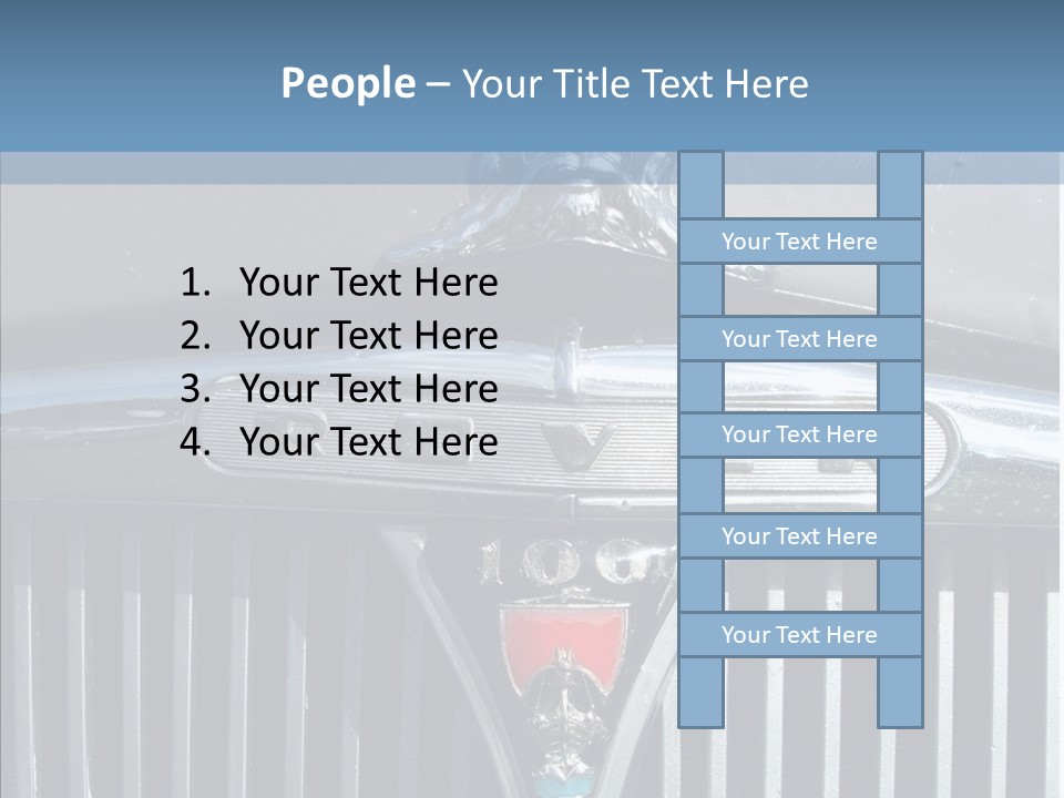 White Hand Senior PowerPoint Template