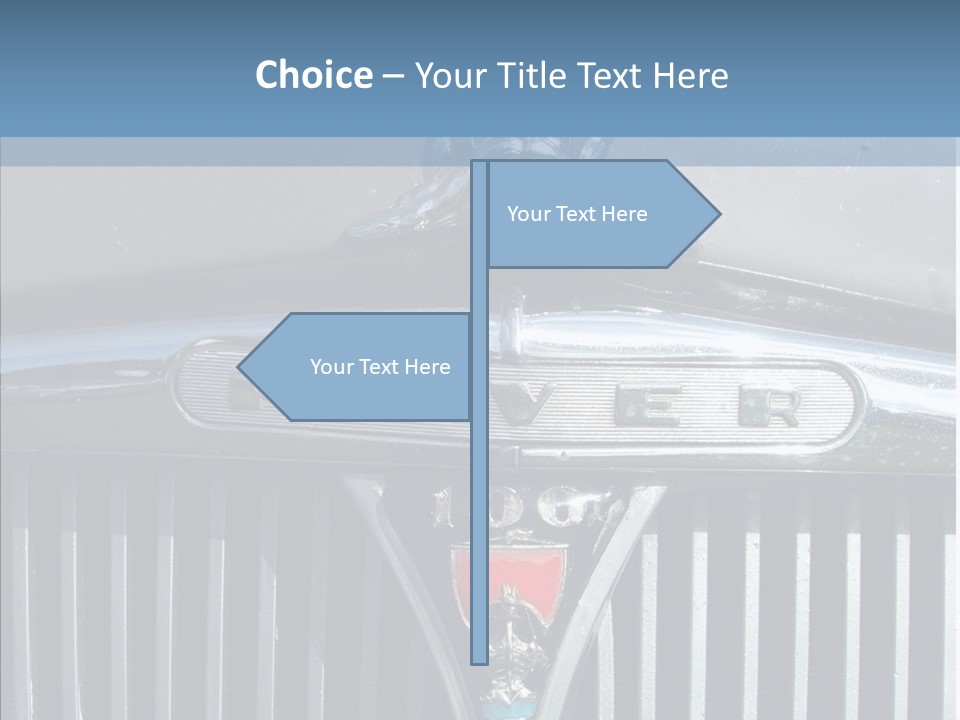 White Hand Senior PowerPoint Template