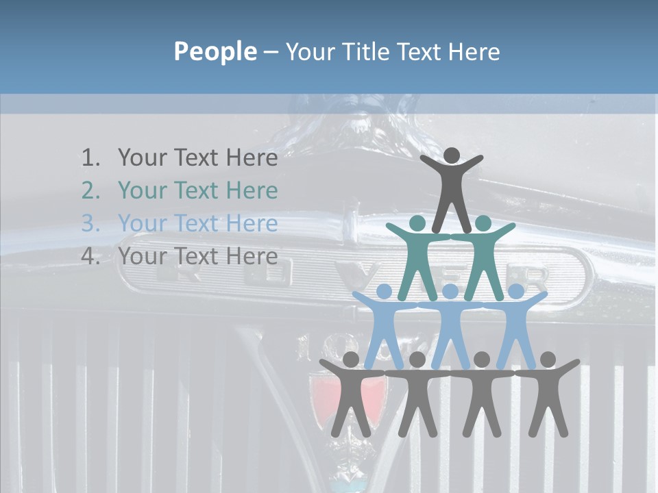 White Hand Senior PowerPoint Template