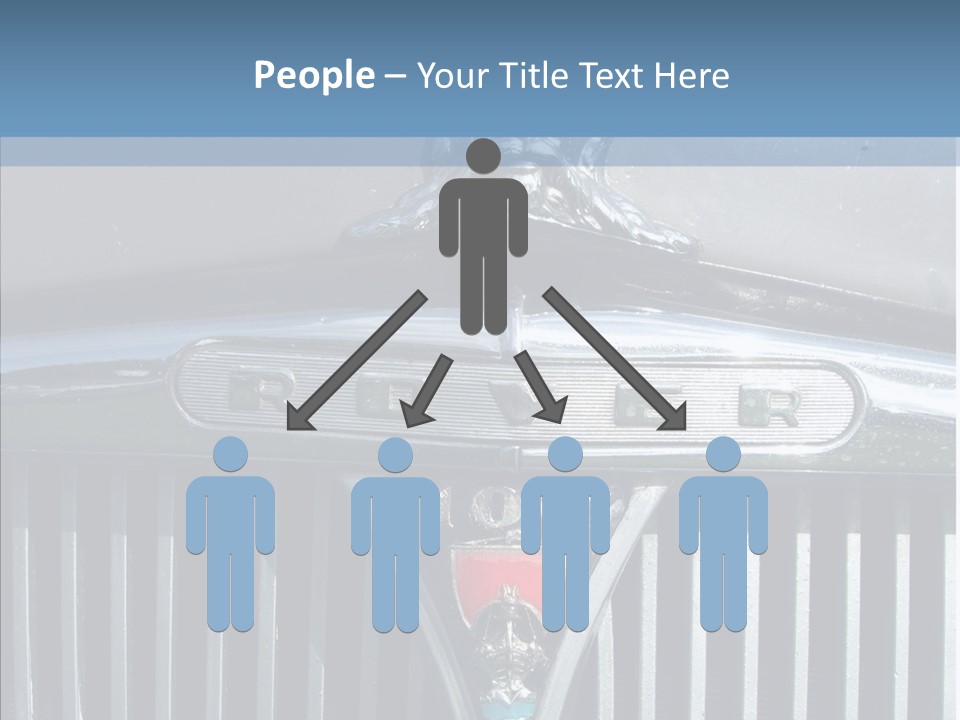 White Hand Senior PowerPoint Template