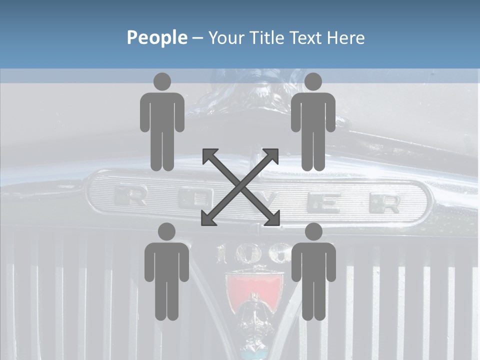 White Hand Senior PowerPoint Template