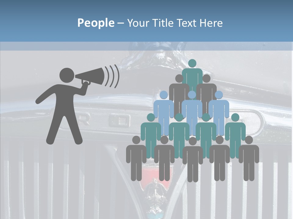 White Hand Senior PowerPoint Template