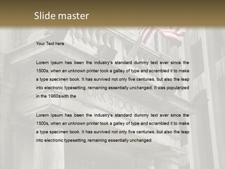 Female Old Elder PowerPoint Template