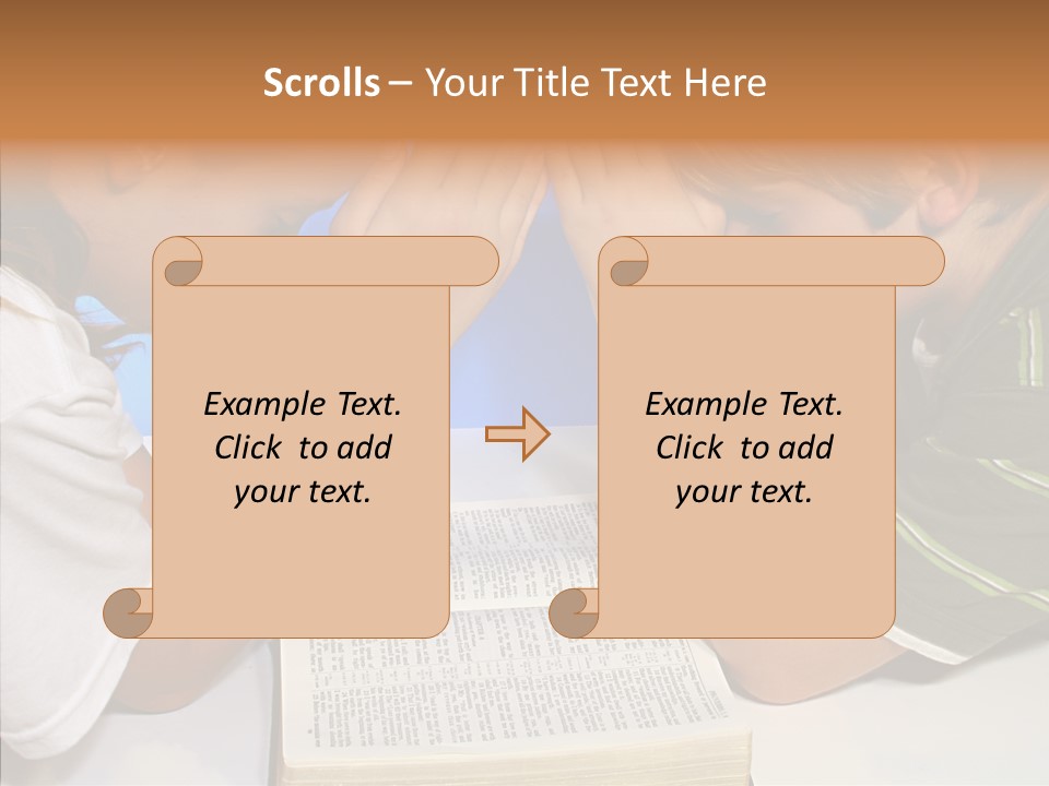 Touching Old Help PowerPoint Template