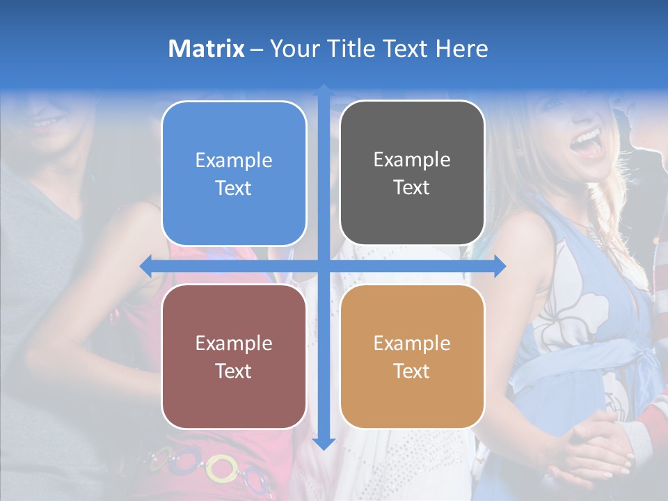 Young Background Help PowerPoint Template