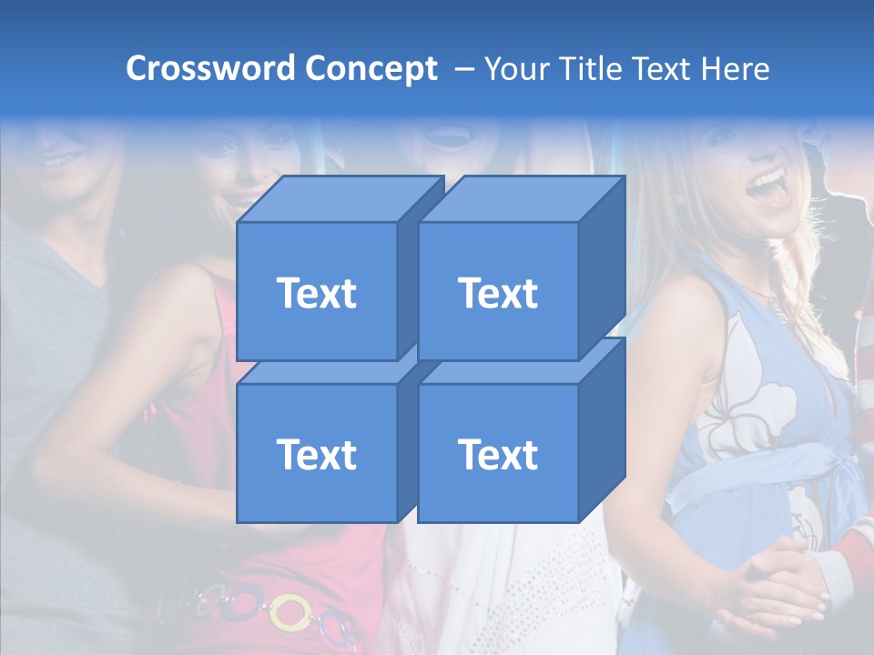 Young Background Help PowerPoint Template