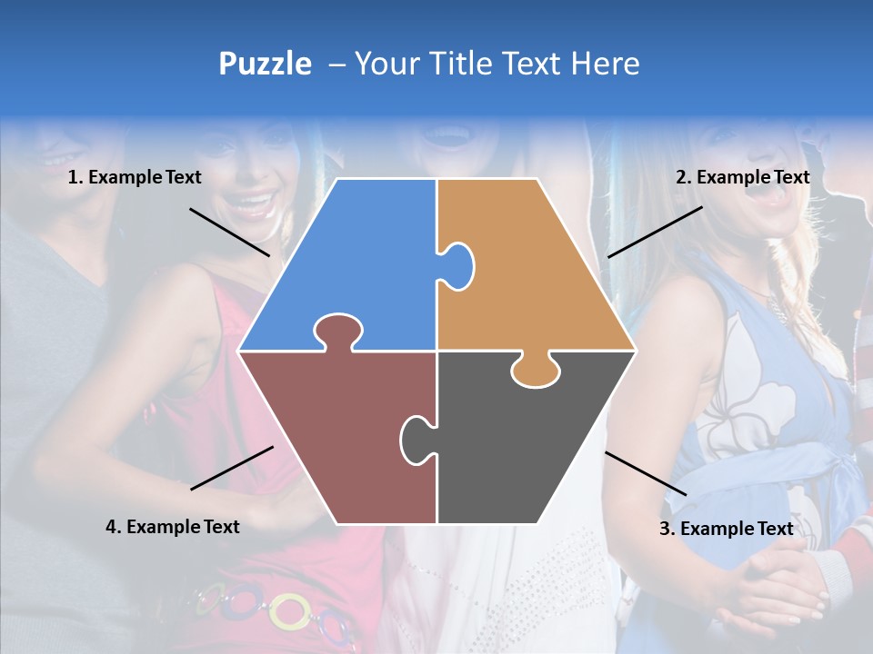 Young Background Help PowerPoint Template