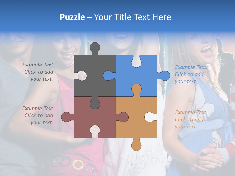 Young Background Help PowerPoint Template