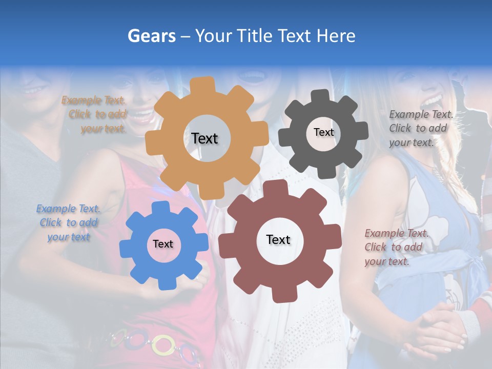 Young Background Help PowerPoint Template