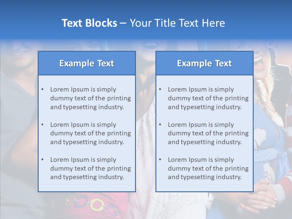 Young Background Help PowerPoint Template