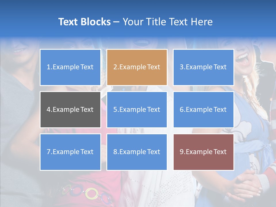 Young Background Help PowerPoint Template