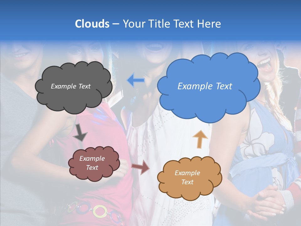 Young Background Help PowerPoint Template